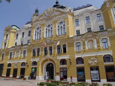 Een typisch kleurig gebouw.
Keywords: Pécs Hongarije vakantie 2015