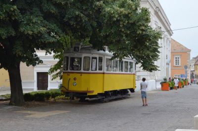 Een oude tram in het centrum van Pécs.
Keywords: tram Pécs vakantie Hongarije 2015